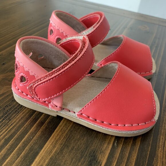 Toddler Girls Livie & Luca Pink Velcro Sandals Sz 5 - Picture 2 of 6